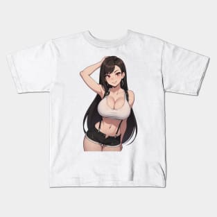 Tifa Lockhart Kids T-Shirt